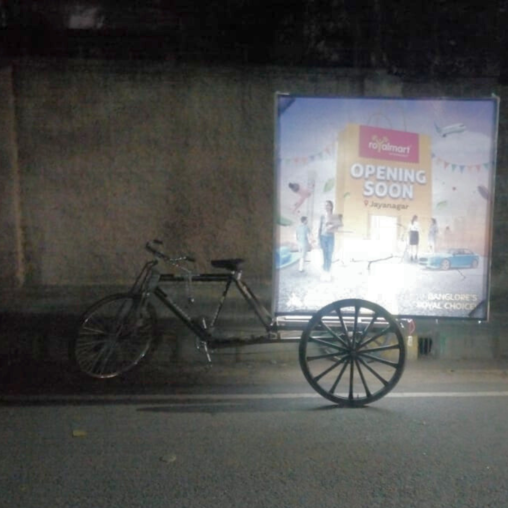 Tricycle advertisement