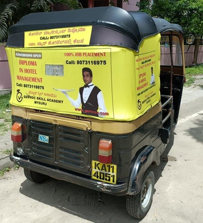 Auto Rickshaw Advertisement